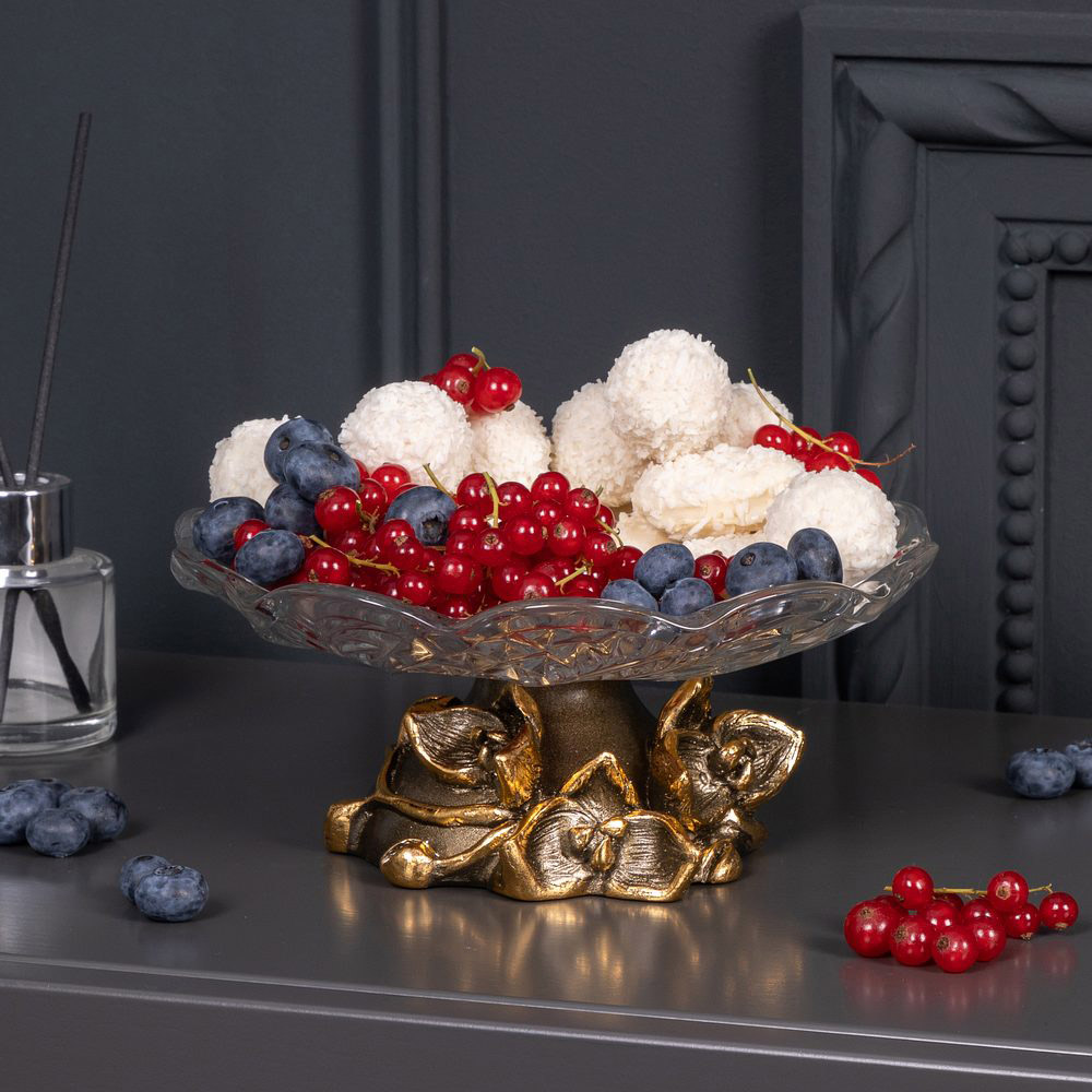 Фруктовница-конфетница Орхидея Лайм