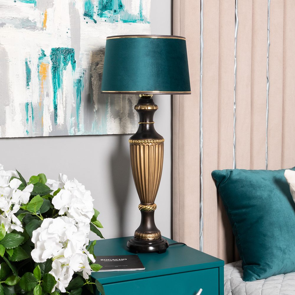 Настольная лампа Ваза Ребристая