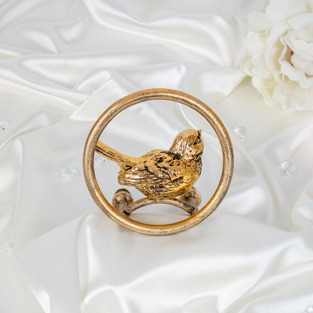 Ручка мебельная скоба Атмосфера Птичка круглая правая