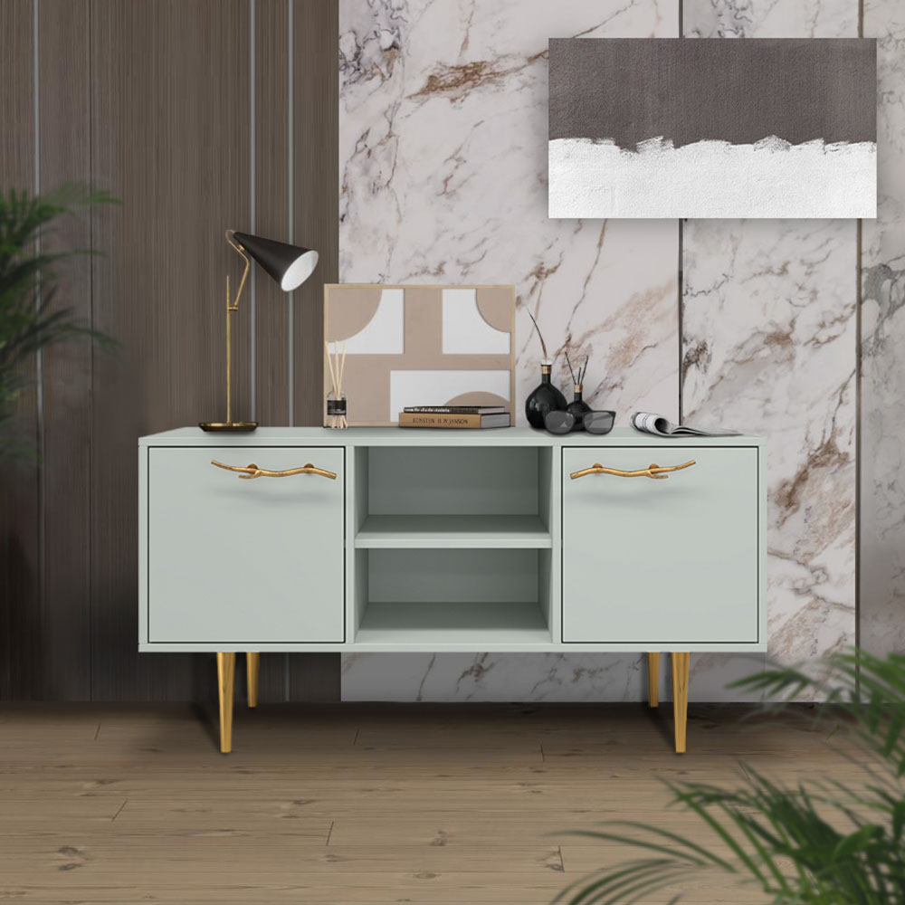 Тумба под телевизор Эстетика Бархата Цветная 1170 Стиль Золото