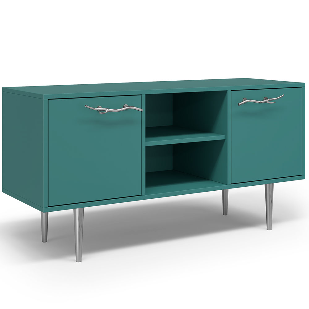 Тумба под телевизор Эстетика Бархата Цветная 1170 Стиль Серебро