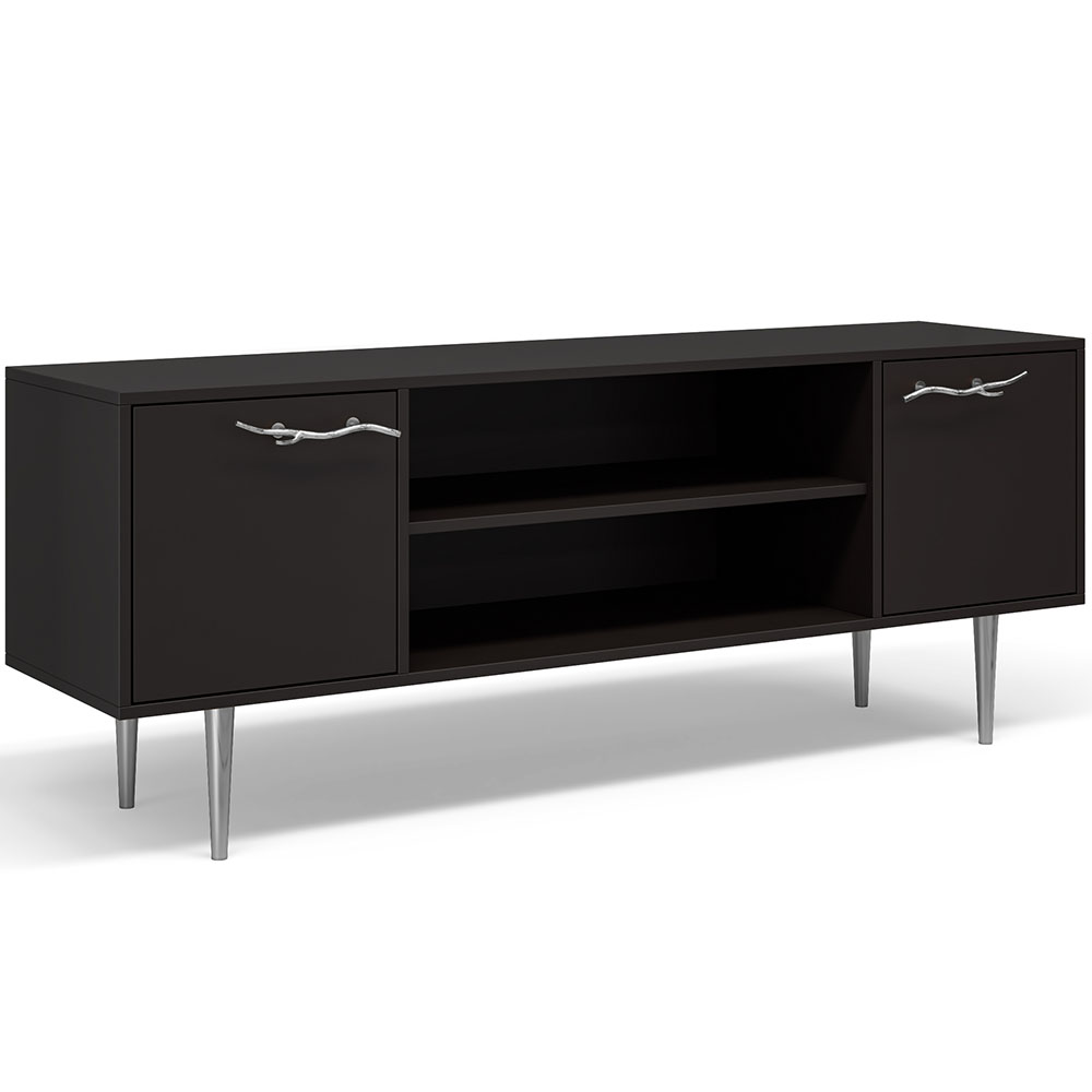 Тумба под телевизор Эстетика Бархата Цветная 1550 Стиль Серебро