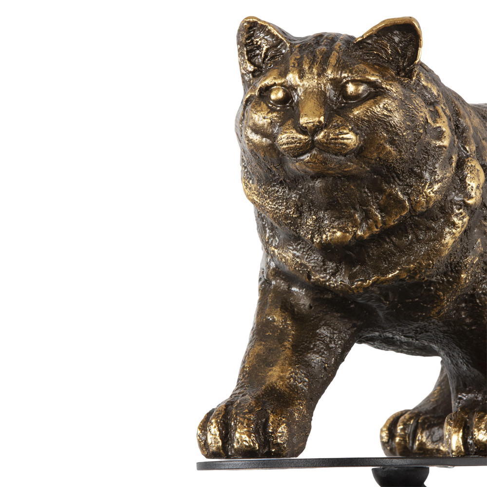 Кронштейн для цветов Кот Лео с ковкой