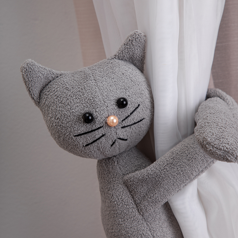 Текстильный подхват для штор Кот 