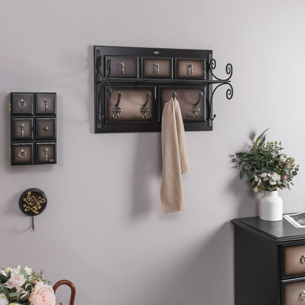 Вешалка настенная Пандора 1 с ковкой