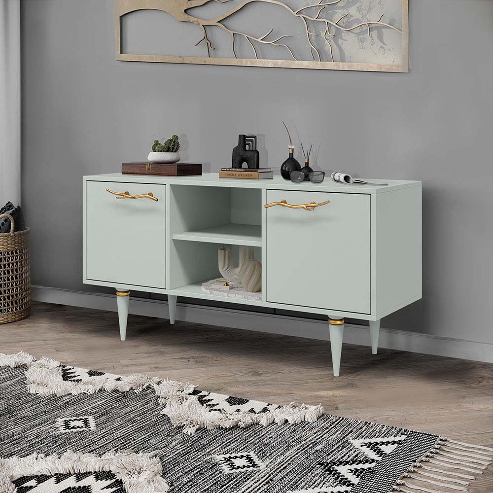 Тумба под телевизор Эстетика Бархата Цветная 1170 Классика Золото