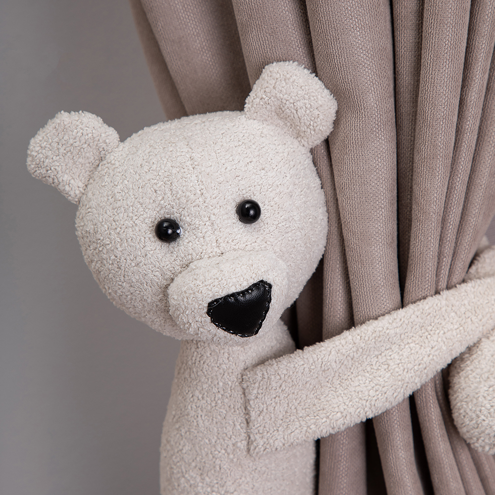 Текстильный подхват для штор Медведь