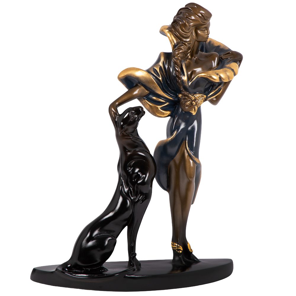 Статуэтка Девушка с пантерой 