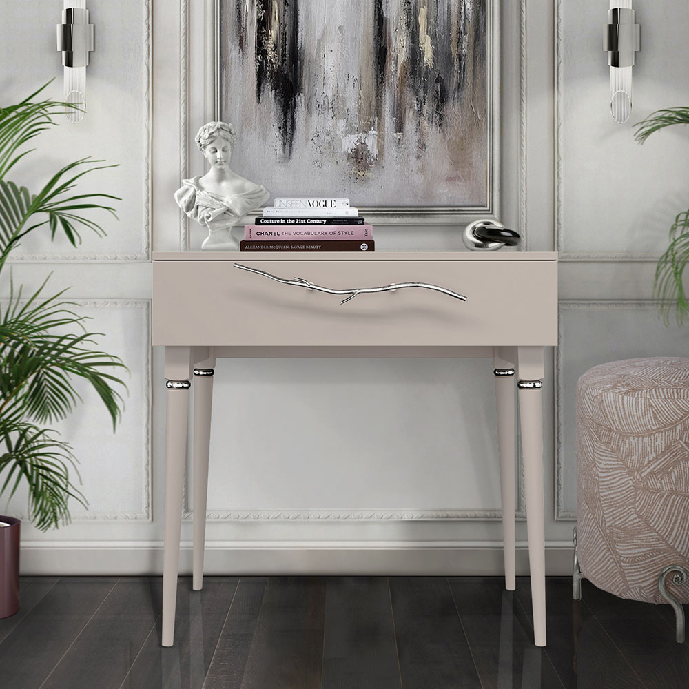 Консоль Эстетика Бархата Цветная Классика Серебро