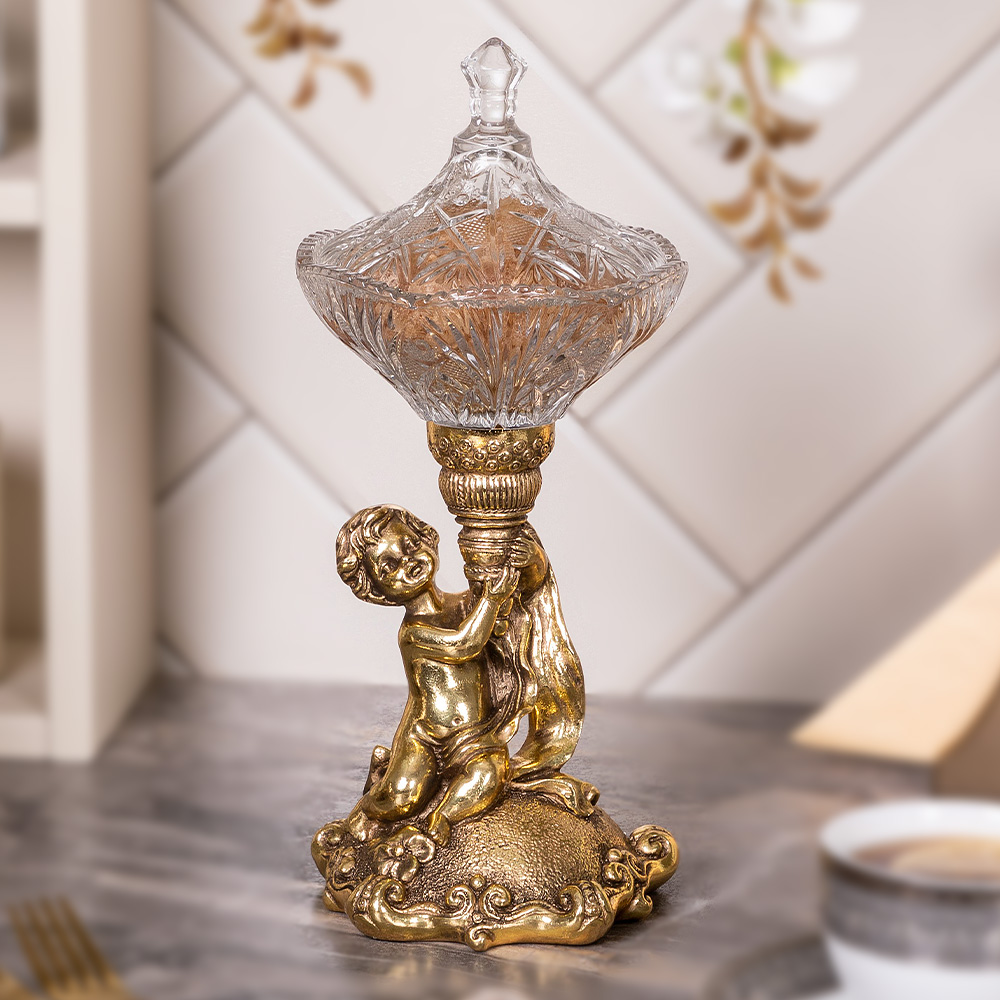 Сахарница с крышкой Эдем стеклянная