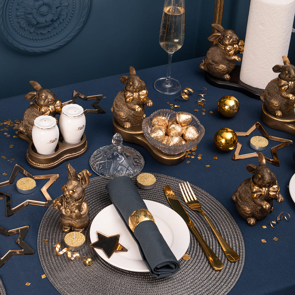 Сахарница с крышкой Кролик Бантик стеклянная