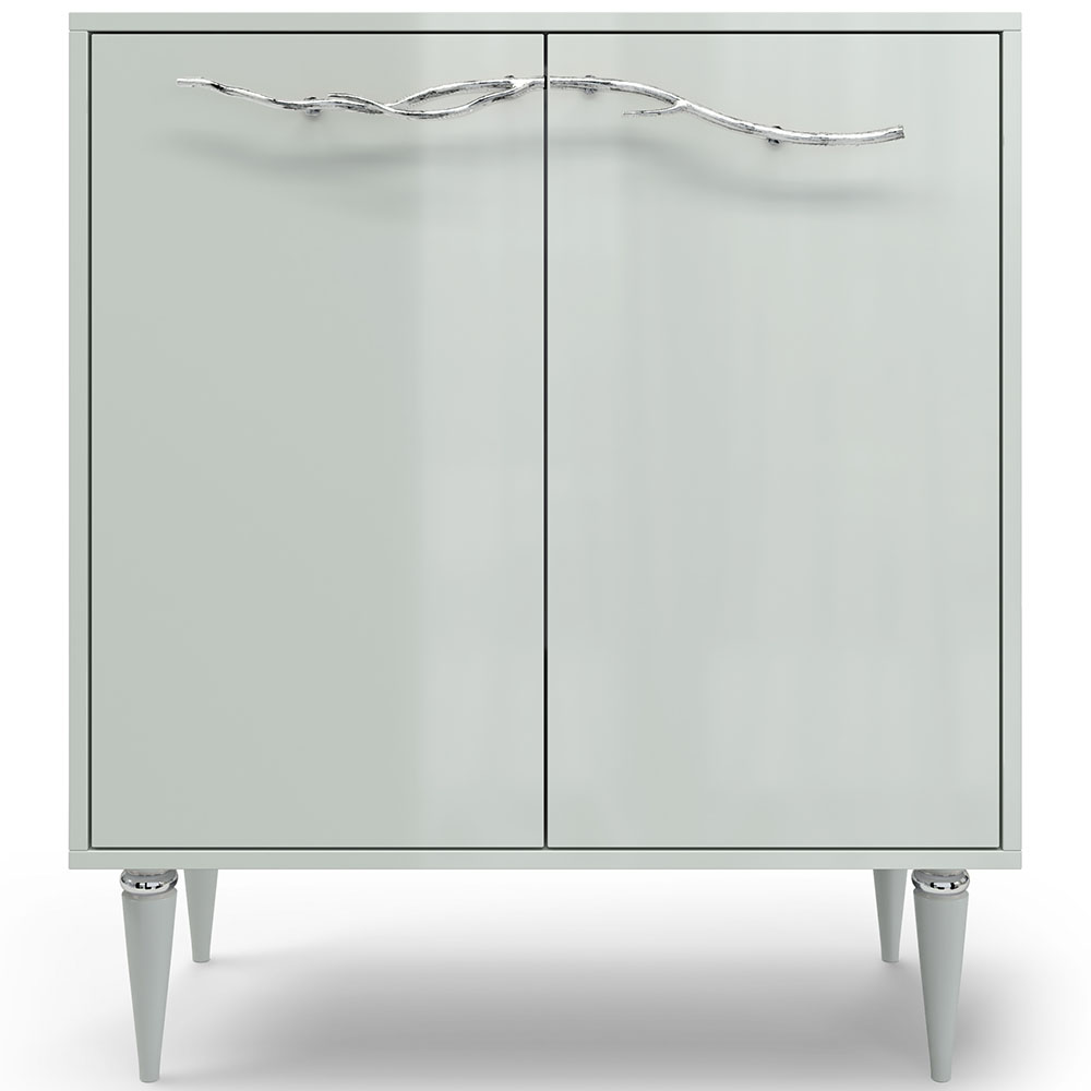 Комод Эстетика Цветной Классика Серебро с 2 полками