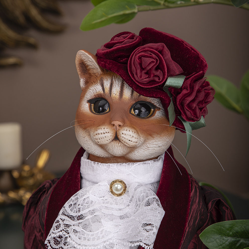 Коллекционная кукла Кошка Леди Парр интерьерная