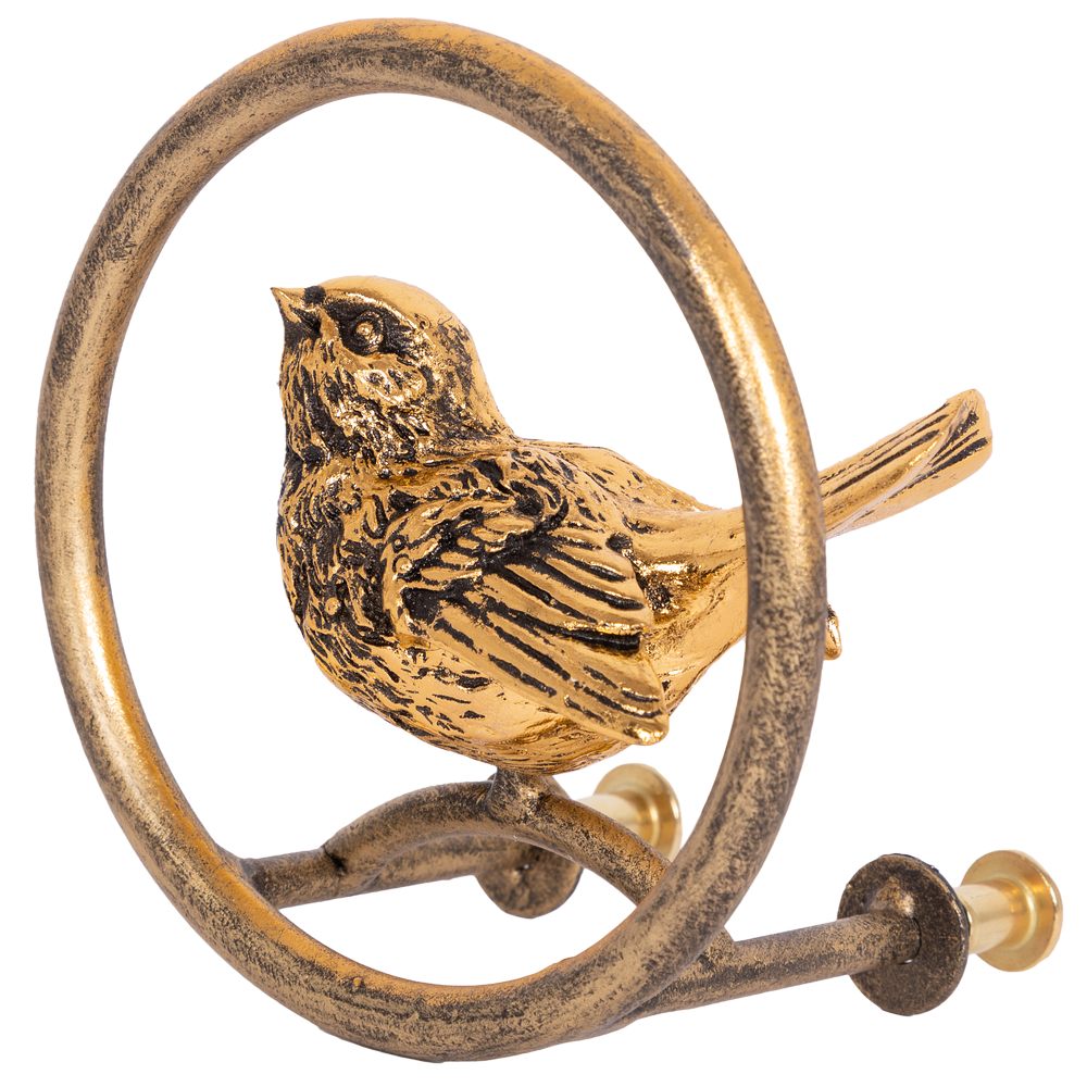 Ручка мебельная скоба Атмосфера Птичка круглая левая