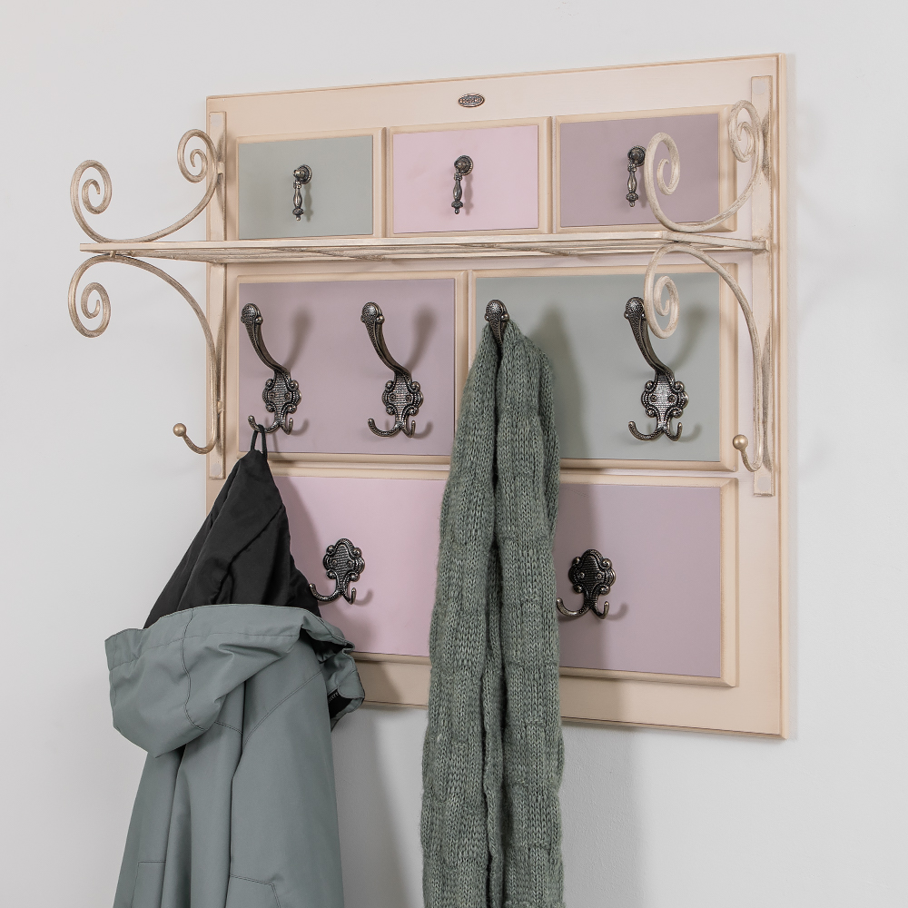 Вешалка настенная Пандора 2 с ковкой