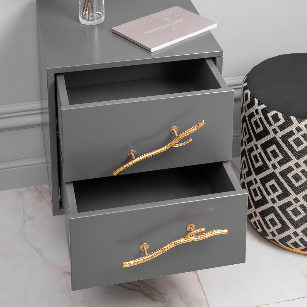 Тумба прикроватная Эстетика с 2 ящиками Графика 