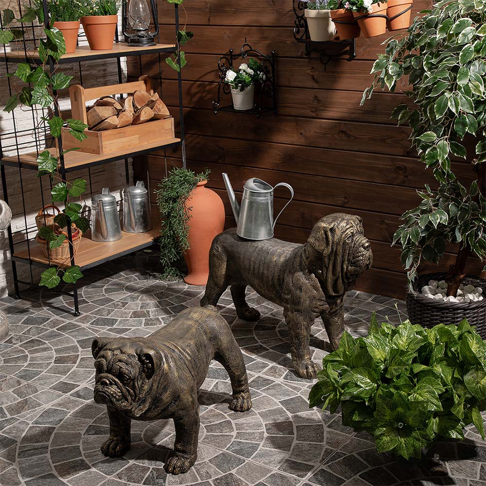 Декоративная садовая фигура Сэр Винстон Бульдог