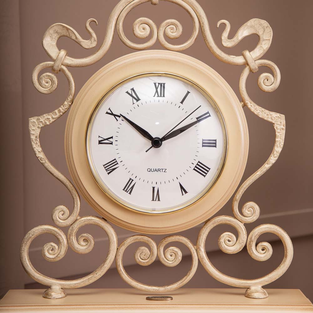 Часы настольные Версаль кованые