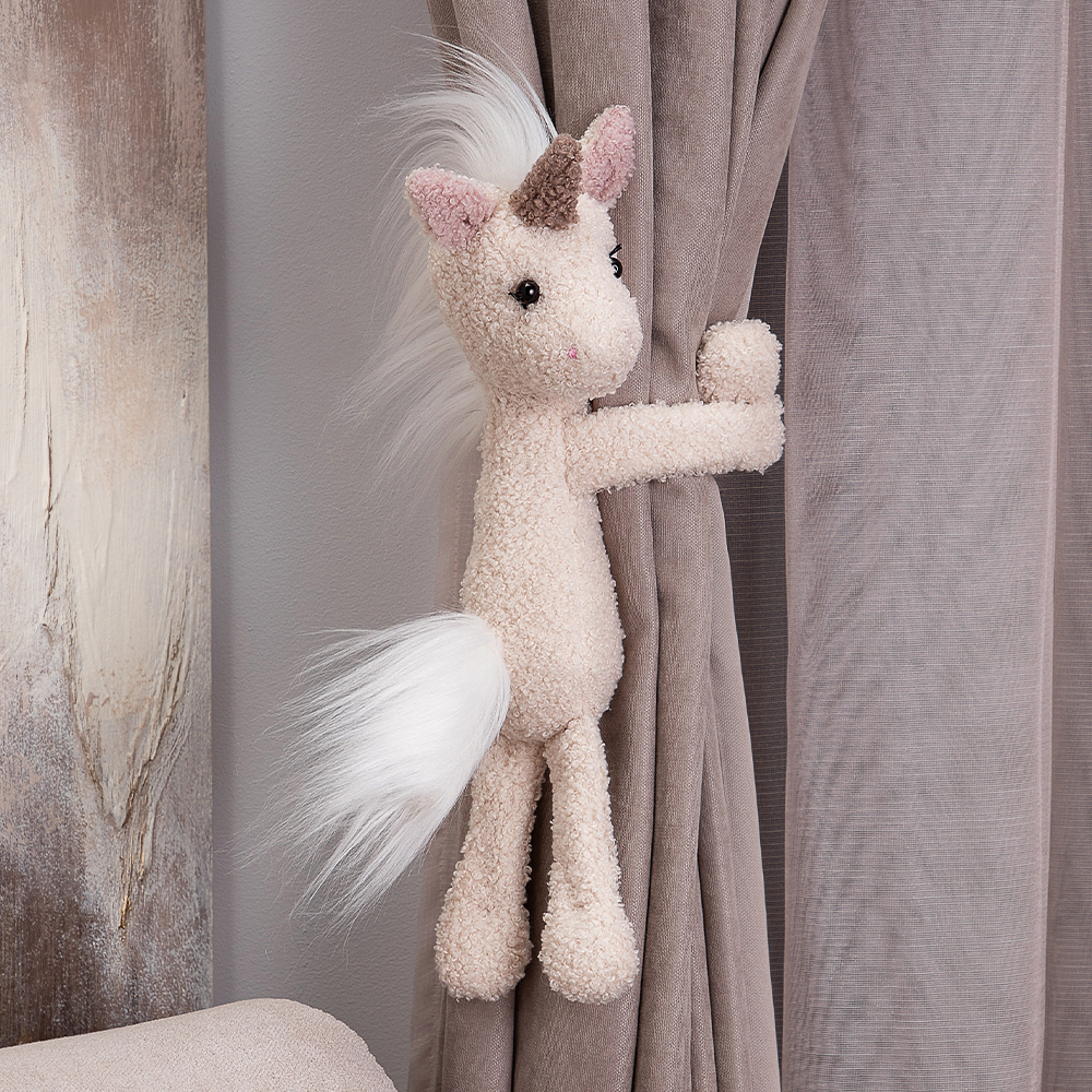 Текстильный подхват для штор Единорог