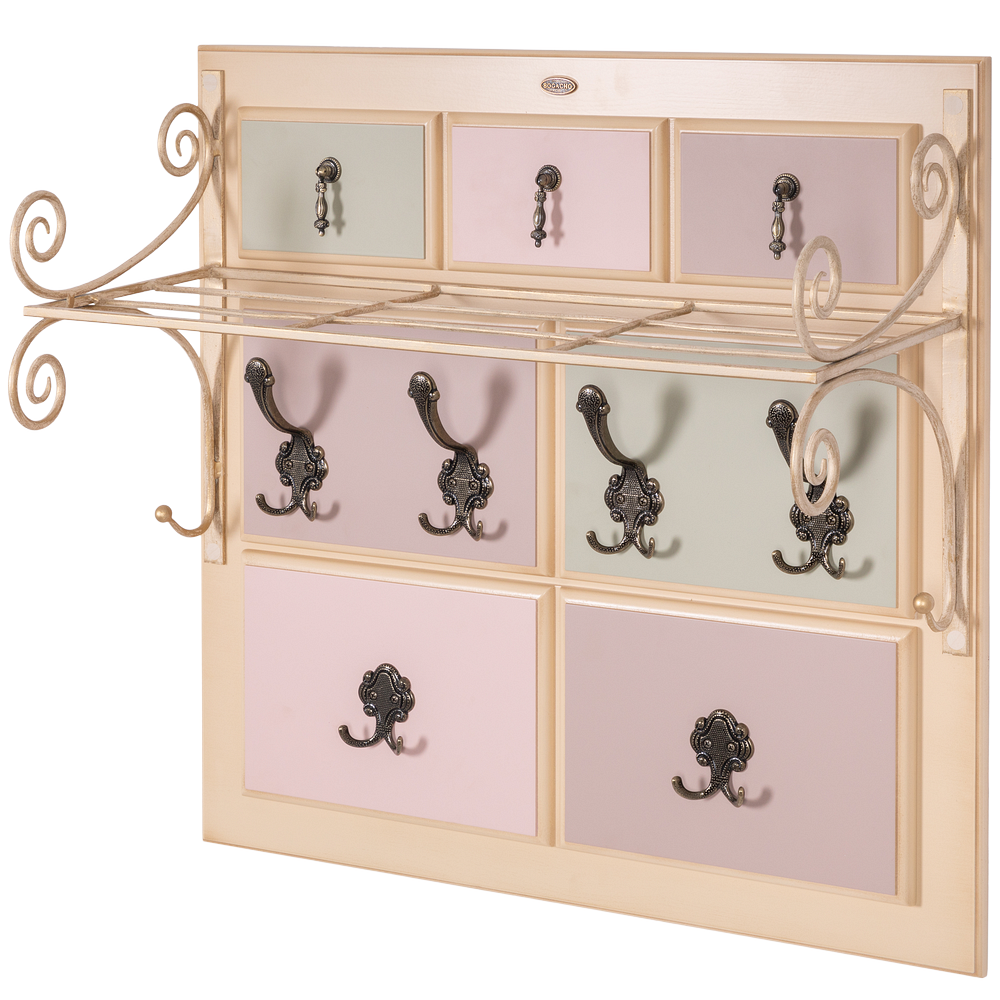 Вешалка настенная Пандора 2 с ковкой