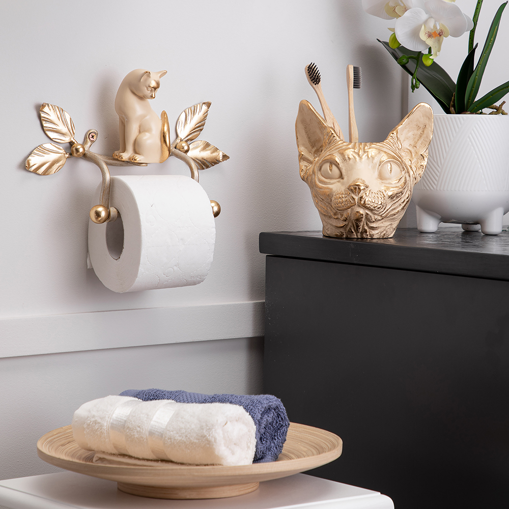 Держатель для туалетной бумаги Кот Мур