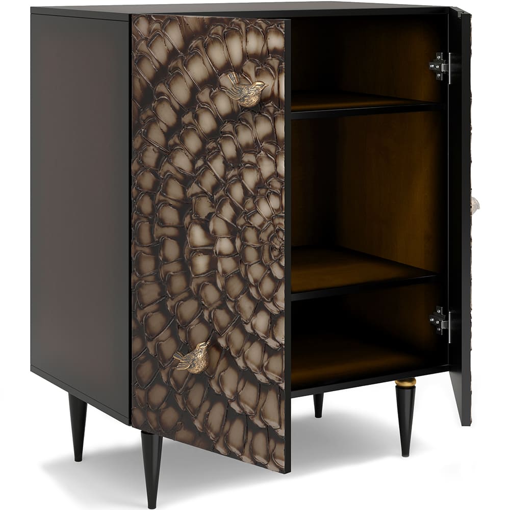 Комод Атмосфера Классика Золото с 2 полками