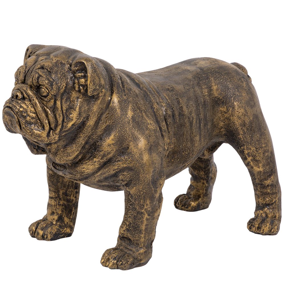 Декоративная садовая фигура Сэр Винстон Бульдог с накидкой