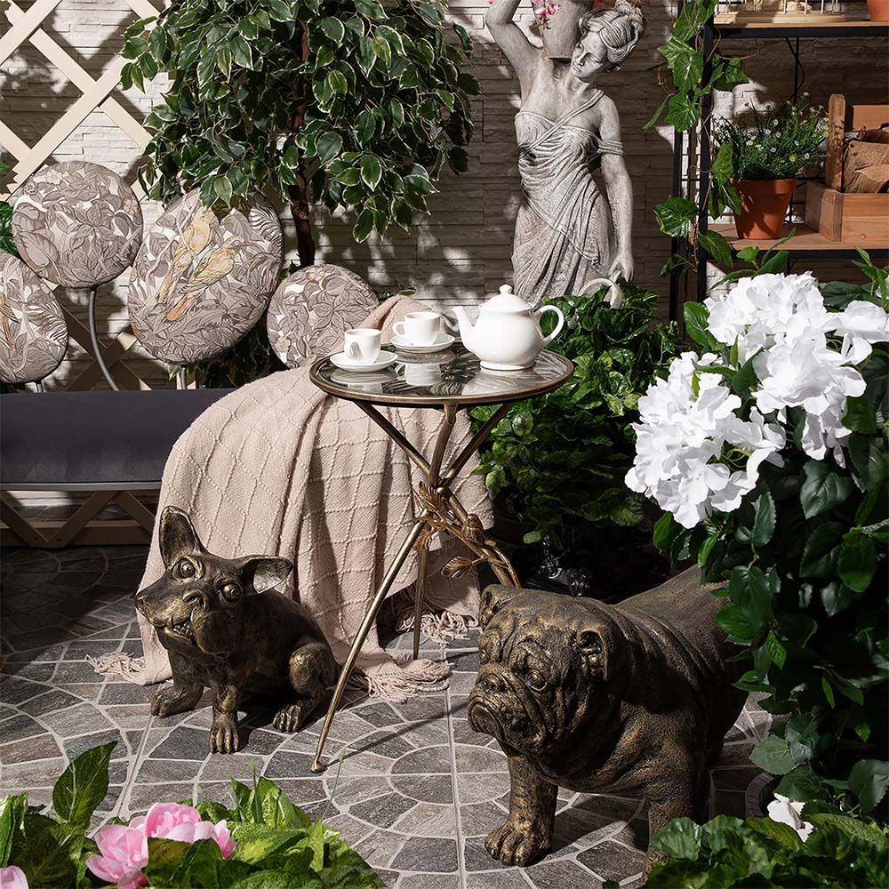 Декоративная садовая фигура Сэр Винстон Бульдог