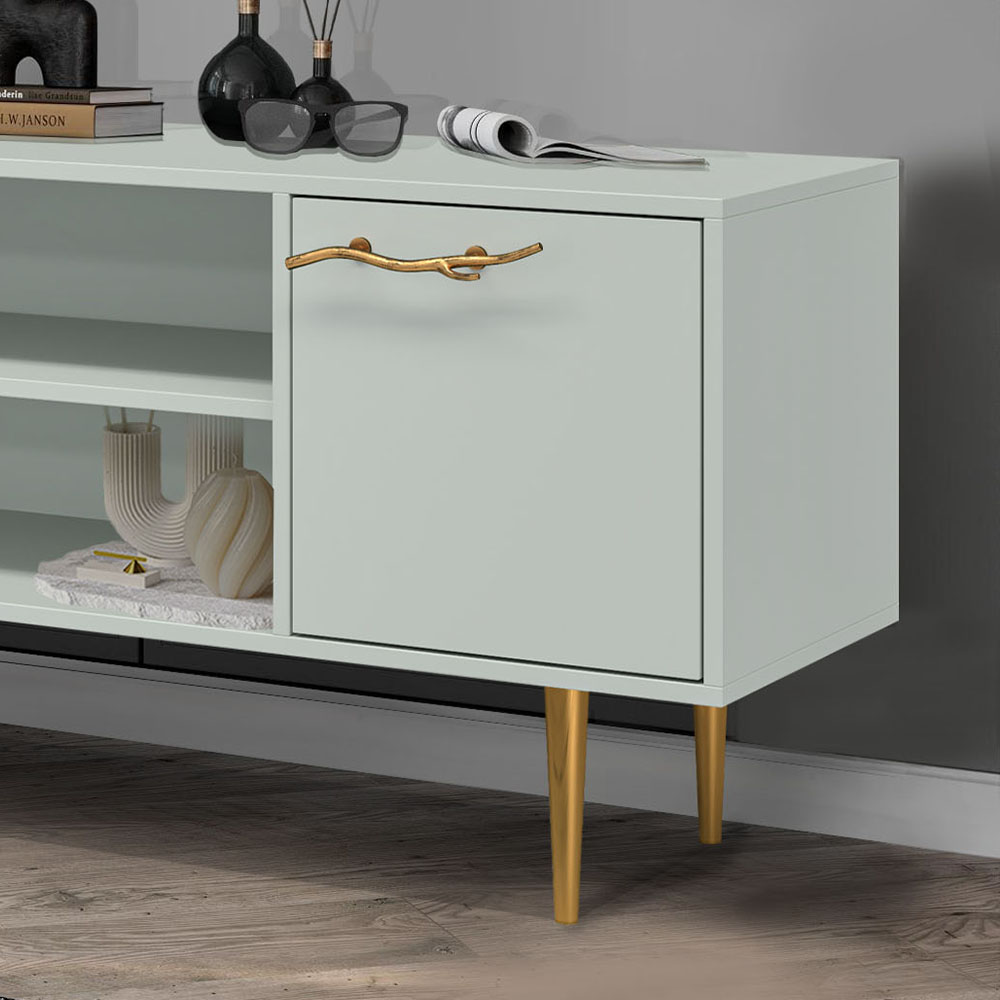 Тумба под телевизор Эстетика Бархата Цветная 1170 Стиль Золото