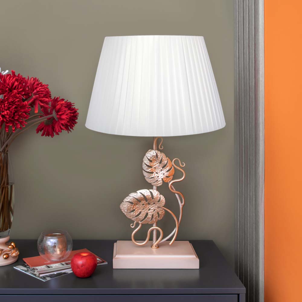 Настольная лампа Монстера кованая