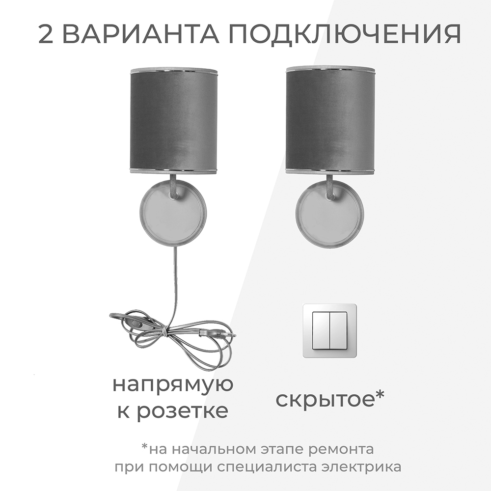 Настенный светильник бра Олива левый