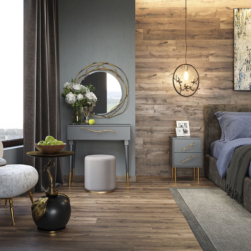 Тумба прикроватная Эстетика с 2 ящиками Стиль