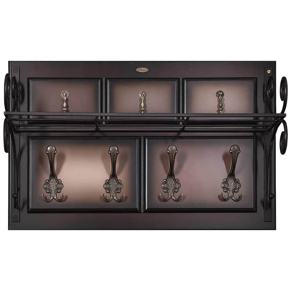 Вешалка настенная Пандора 1 с ковкой