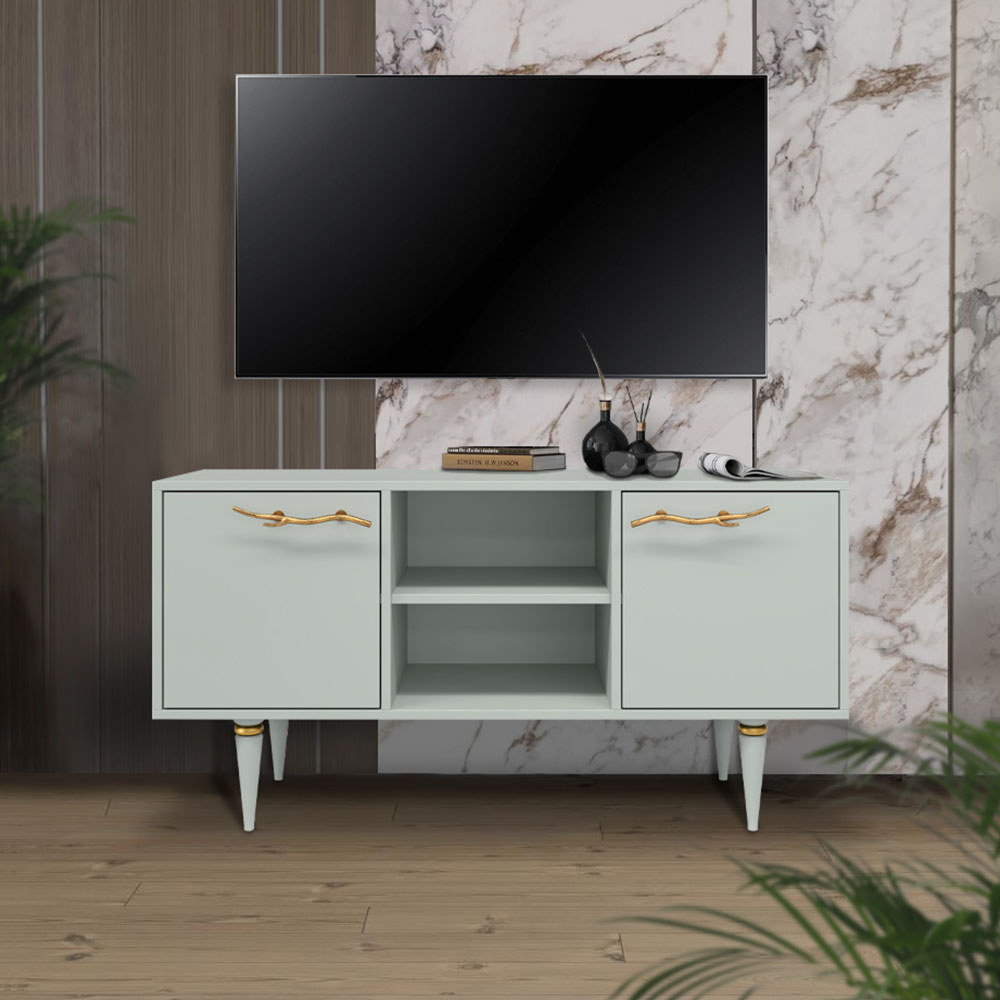 Тумба под телевизор Эстетика Бархата Цветная 1170 Классика Золото