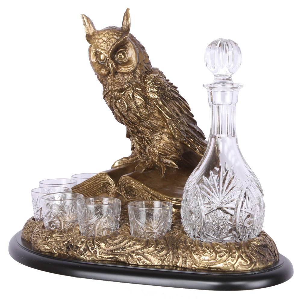 Набор для напитков Ученый филин