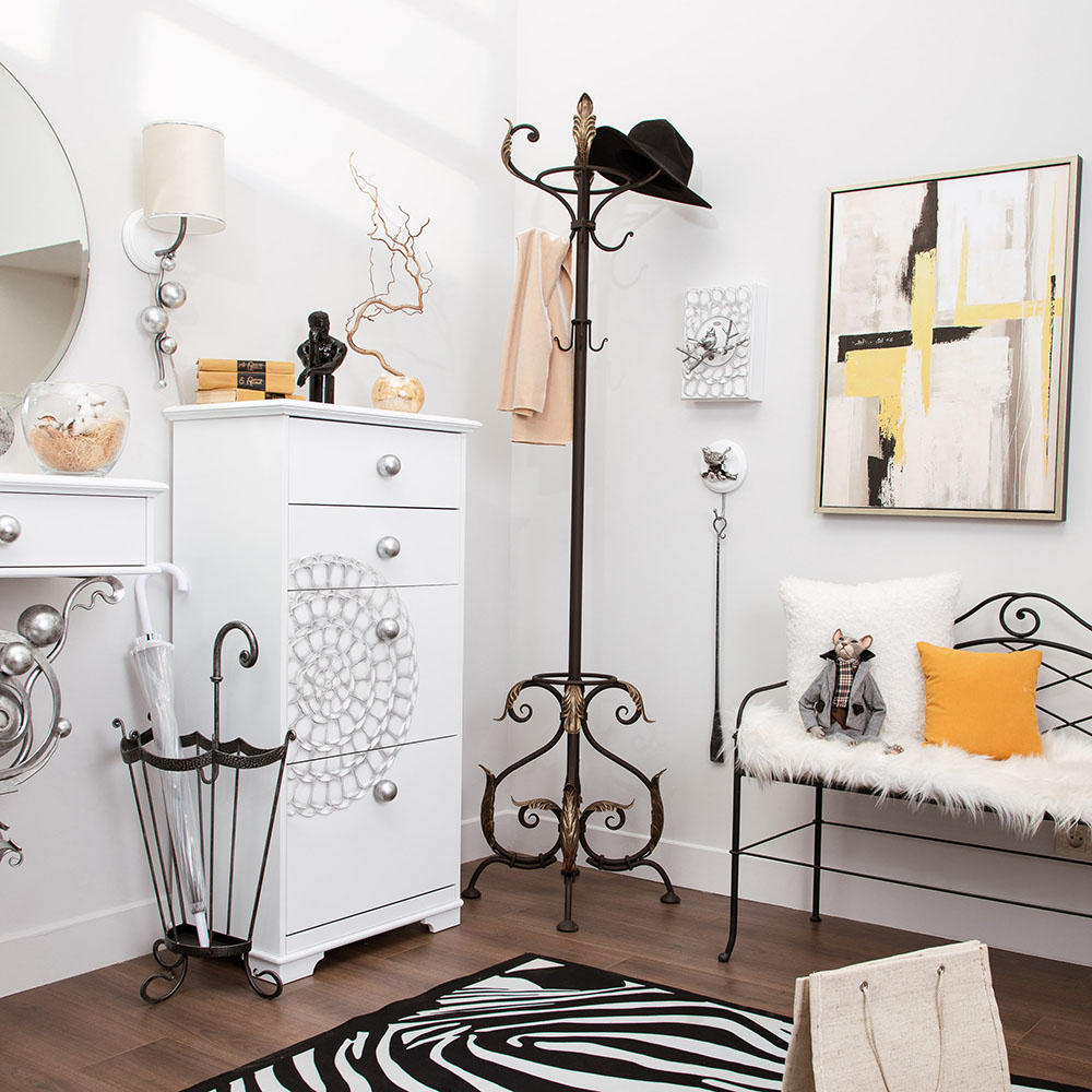 Вешалка напольная Версаль для одежды кованая