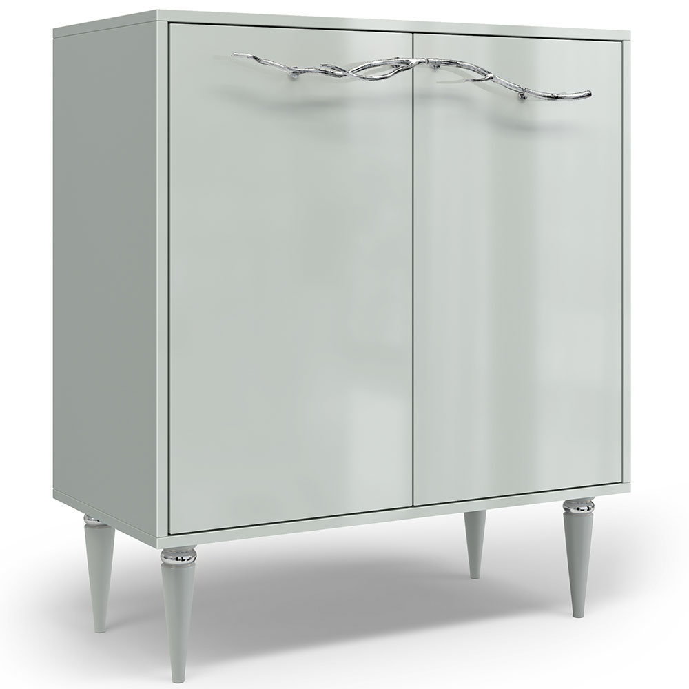 Комод Эстетика Цветной Классика Серебро с 2 полками