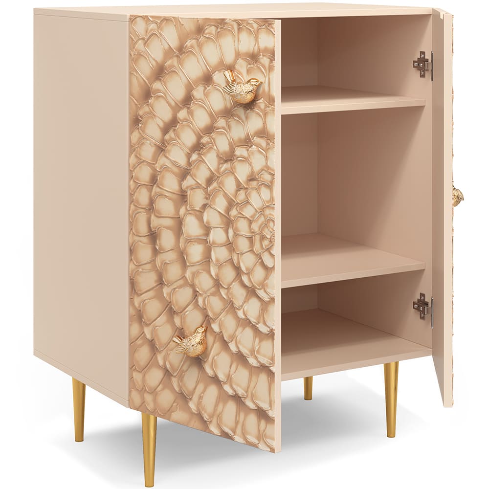 Комод Атмосфера Стиль Золото с 2 полками