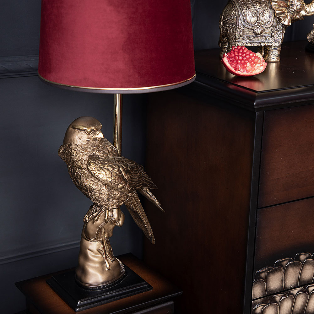 Настольная лампа с бюро Соколиная охота