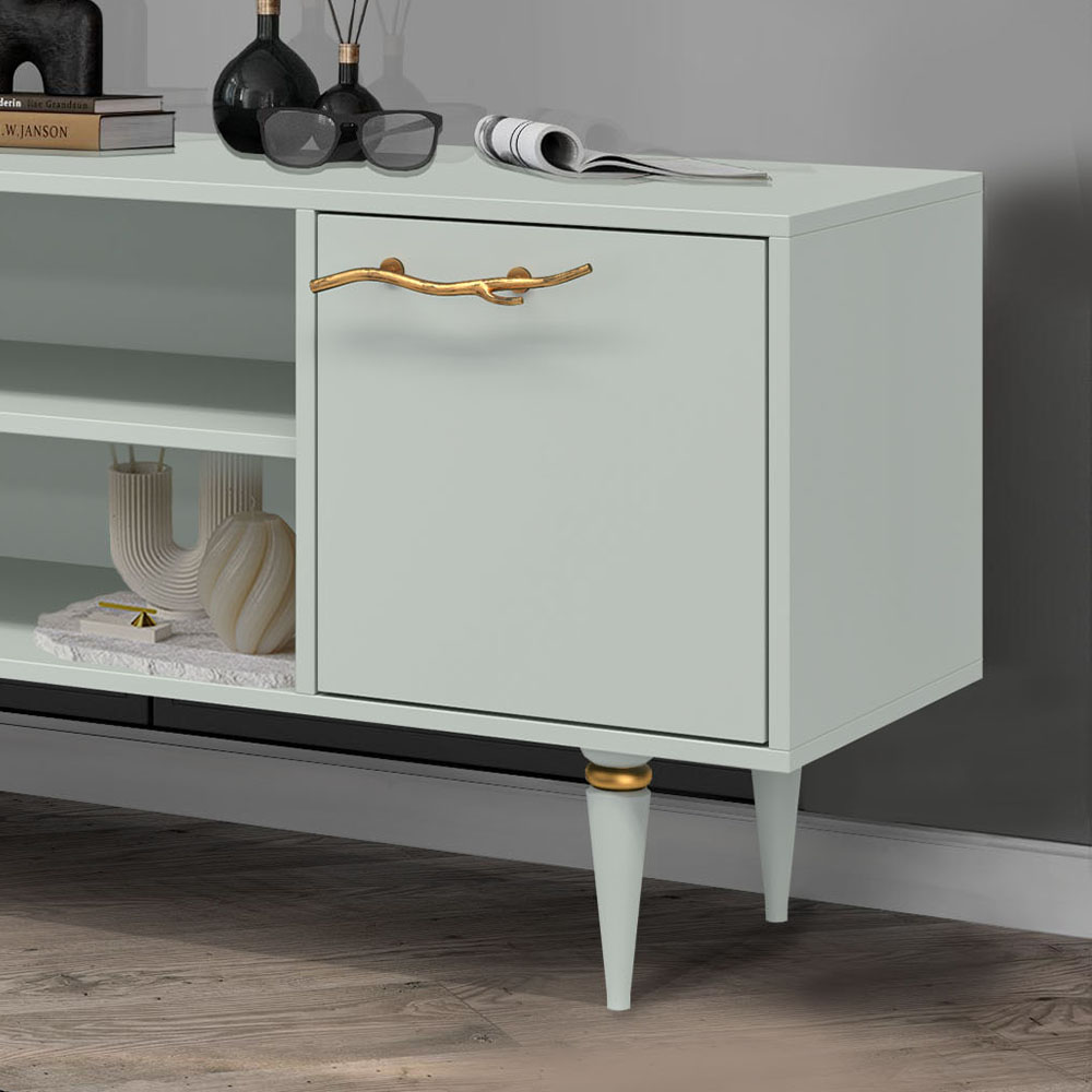 Тумба под телевизор Эстетика Бархата Цветная 1170 Классика Золото