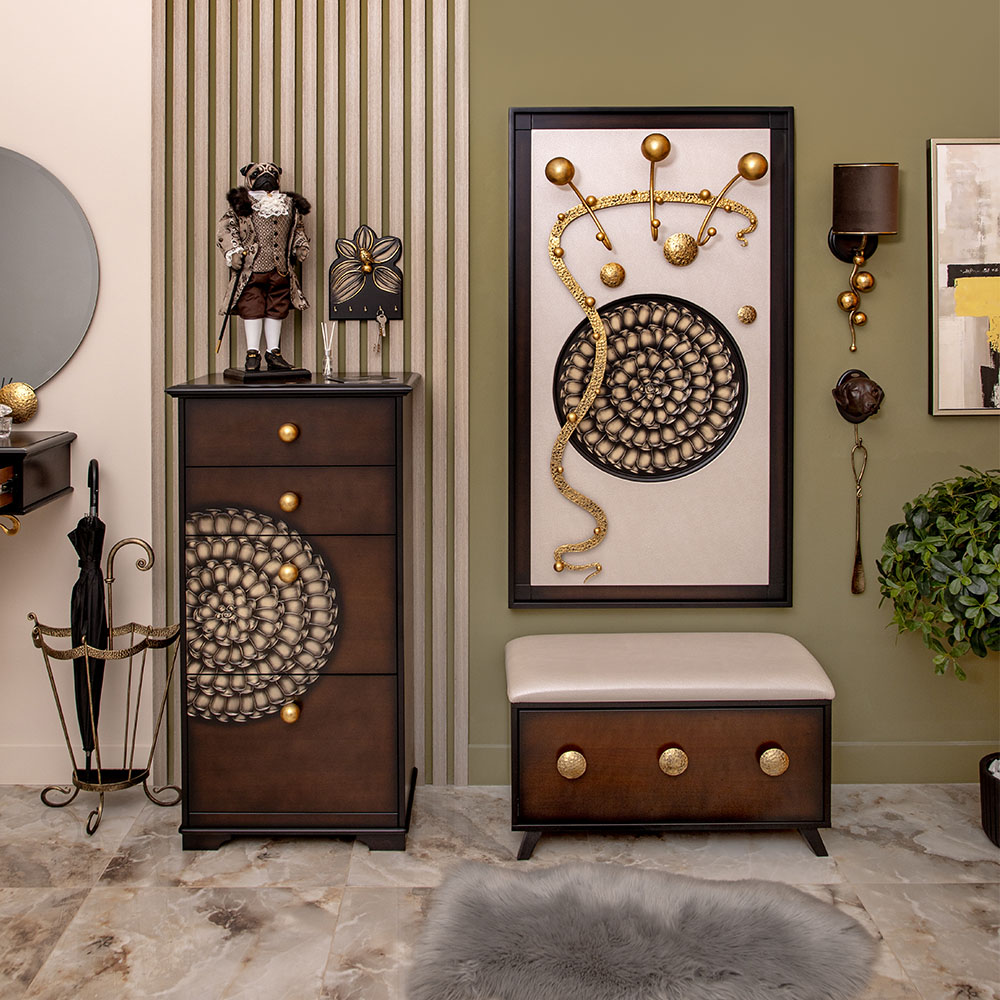 Тумба для обуви Врубель с 4 ящиками