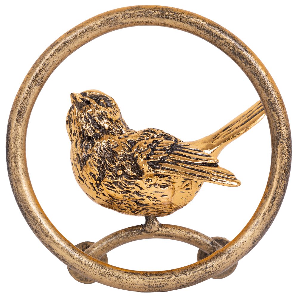 Ручка мебельная скоба Атмосфера Птичка круглая левая