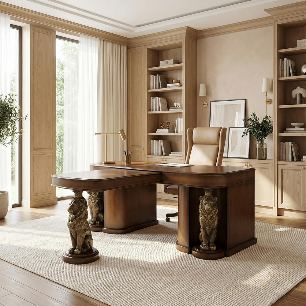 Стол для кабинета Лев Лион с приставкой для совещаний