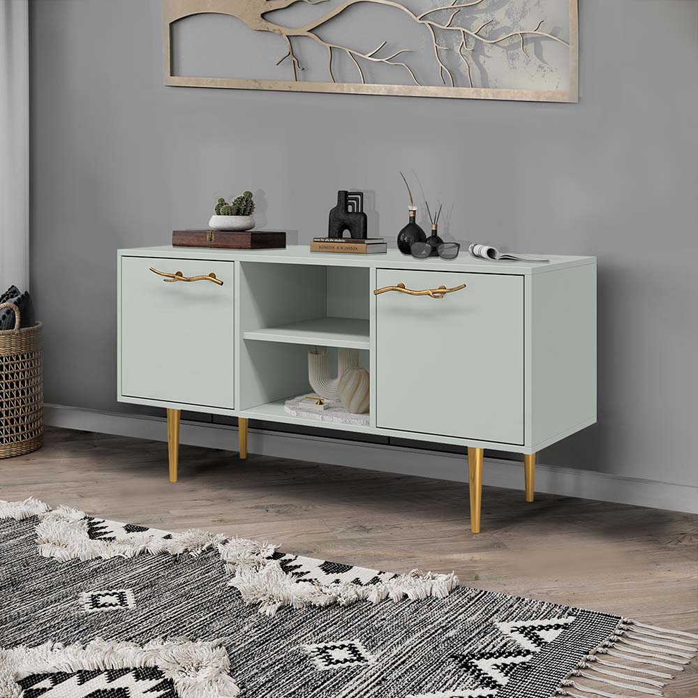 Тумба под телевизор Эстетика Бархата Цветная 1170 Стиль Золото