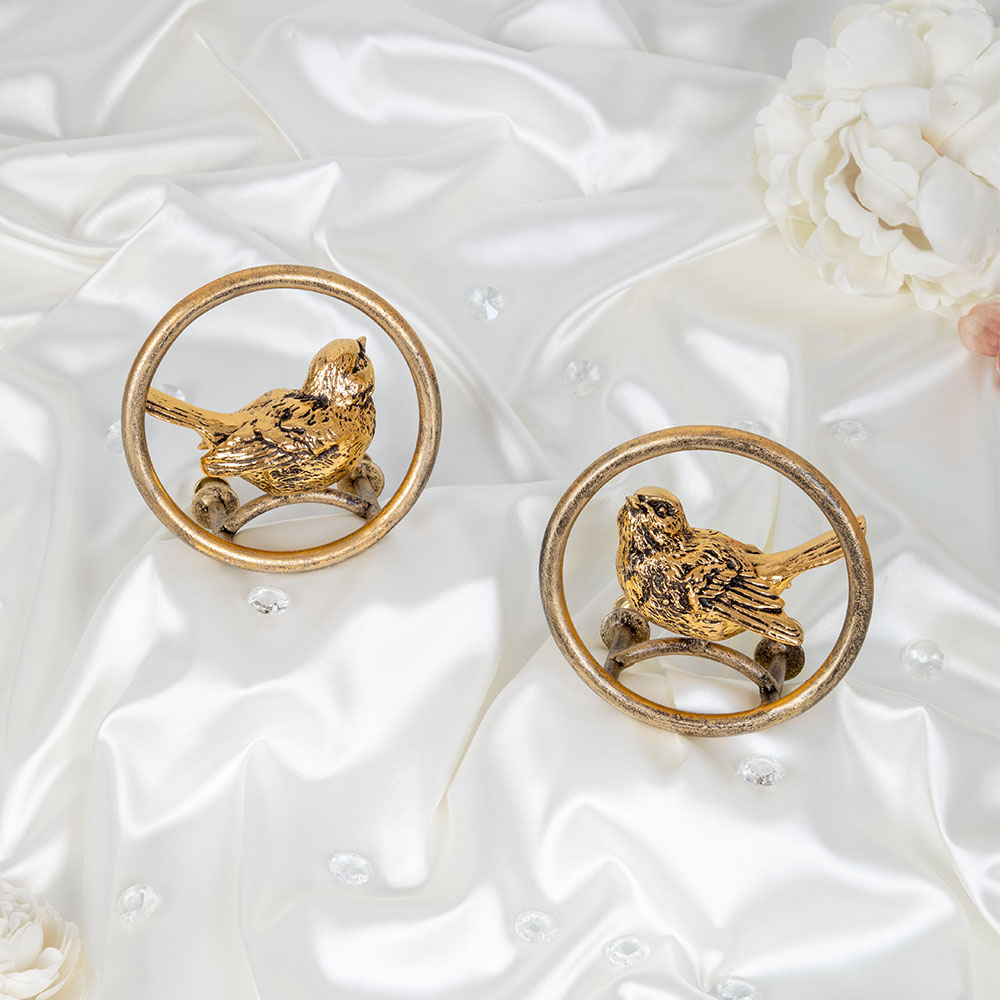 Ручка мебельная скоба Атмосфера Птичка круглая левая