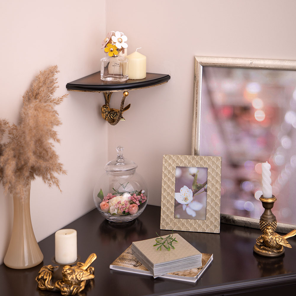 Полочка Атмосфера кованая угловая