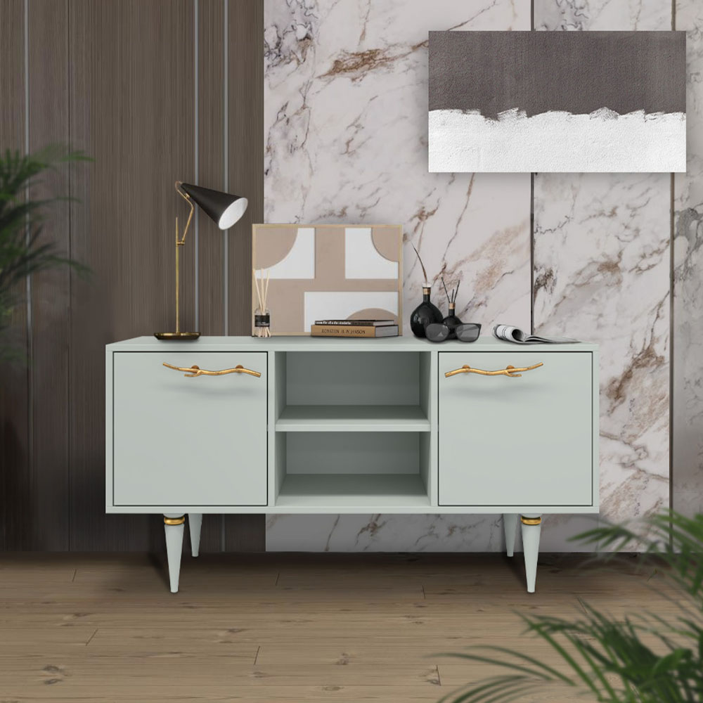 Тумба под телевизор Эстетика Бархата Цветная 1170 Классика Золото