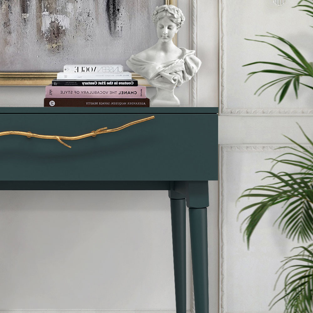 Консоль Эстетика Бархата Цветная Стиль Золото