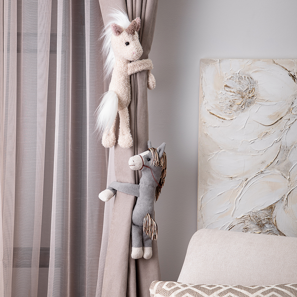 Текстильный подхват для штор Лошадка 