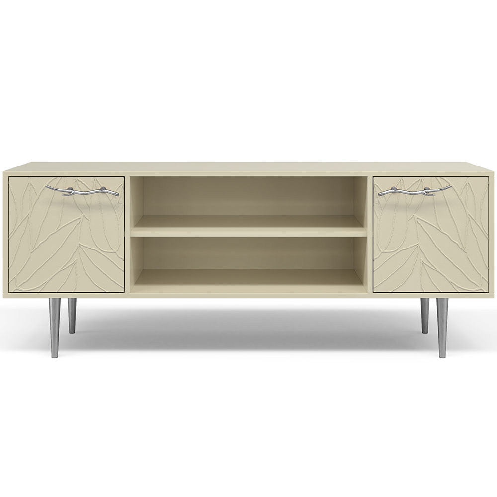 Тумба под телевизор Эстетика Флоры Цветная 1550 Стиль Серебро